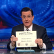 Illustration for article titled Feminist Stephen Colbert Gave Himself a Masters in Womens Studies